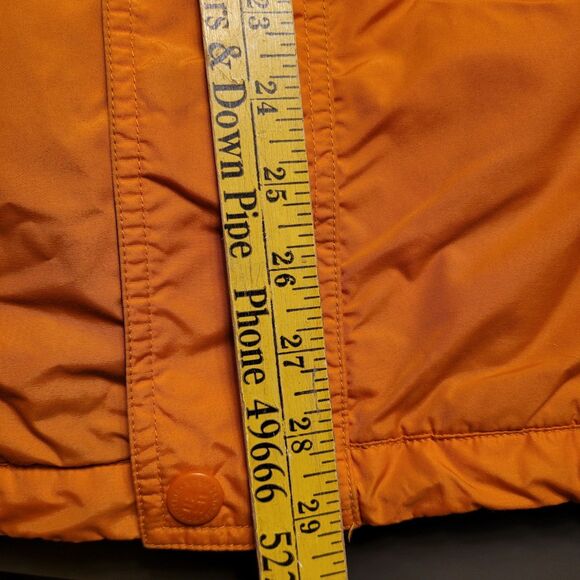 Columbia Jacket Mens Medium Orange Gray Hoodie Fleece Liner Coat Vintage Used - Picture 6 of 11